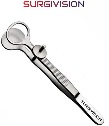 SurgiVision Chalazion Forceps Steel Eyelid Clamp with Screw Lock Chalazion Forceps