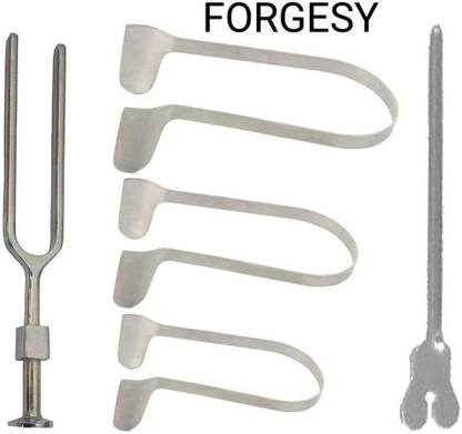 Forgesy Tuning Fork, Nasal Thudicum Set and Nasal Probe Set of 3 Utility Forceps