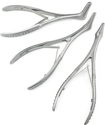 GOLDFINCH Killian Nasal Speculum, Set of 3, Small, Medium & Large, Self Retaining, 5.5" Utility Forceps