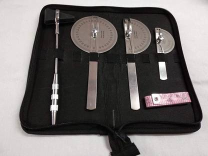 mediwave Goniometer Kit Set Physiotherapy Kit Set of 3 with Tuning Fork 256 Hz Utility Forceps