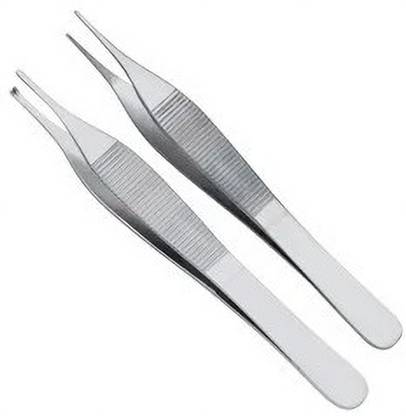 Agarwals Adson Tooth And Plain Forcep 6" (Set Of 2) Dressing Forceps