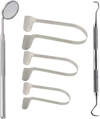 Forgesy ENT Surgical Instruments Kit |Nasal Thudicum Set, Probe and Mirror (Set of 3) Utility Forceps