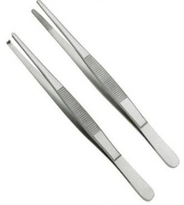 Forgesy Surgical Thumb forceps tooth + non tooth (6")combo set (pack of 2pcs) Utility Forceps