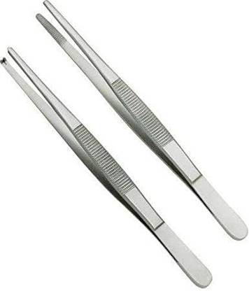 GOLDFINCH Dissecting Forceps (Toothed Forceps 6", Non-Toothed Forceps 6")-Set of 2pcs Tissue Forceps