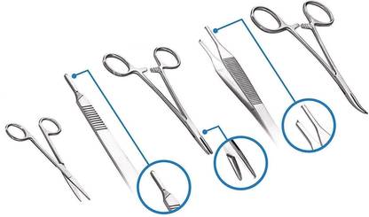 mediwave Surgical Forceps complete suturing kit For Doctors Suturing Forceps