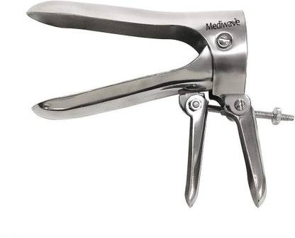 mediwave Vaginal Cusco Speculum, Made from Stainless Steel, Self Retaining, Large Size Utility Forceps