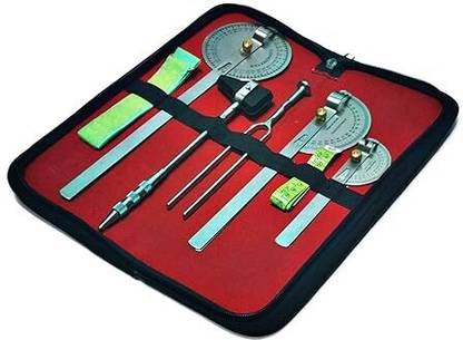 Avis Goniometer, Knee Hammer, 256Hz Tuning Fork, Measuring Tape and Torniquet Belt Orthopedic Surgical Hammer