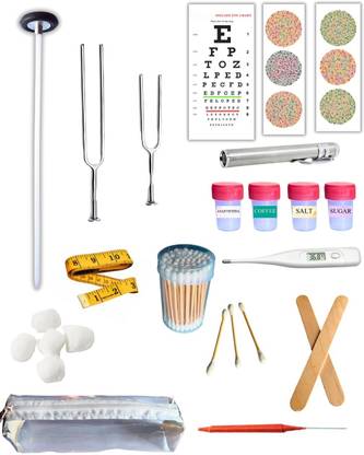 DHAVLO CNS Examination Kit 4 with Snellen Chart and Neurological Surgical Hammer