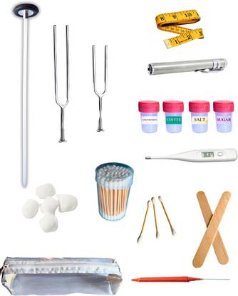 DHAVLO CNS Examination kit 6 along with Neurological Surgical Hammer