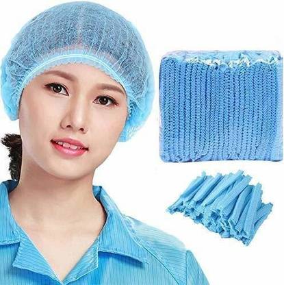 Prem Devi Bouffant Cap/Disposal Cap Medical/Disposable Head Cap/Disposable Head Cover Women Men/Cap Surgical/Hair Net Cap/Disposable Cap Pack 100 – Blue Surgical Head Cap