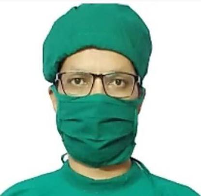 SEEMESH Cotton Head Cap Face Mask Set of 1 Surgical Head Cap