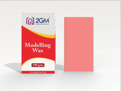 2GM Dental Modelling Wax (500gms) - 27 sheets (Pink)/ No Surgical Plier