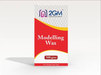 2GM Dental Modelling Wax (500gms) - 27 sheets (Red)/ No Surgical Plier