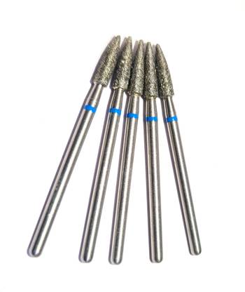 PRAKDENT Dental 5pc Diamond Flame Burs High Speed Handpiece/no Surgical Plier