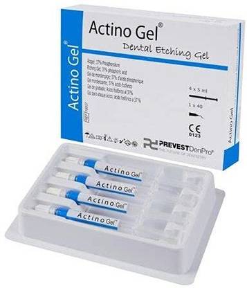 Prevest Dental Actino Gel Economy Pack Dental Etching Gel 4x5ml Syringe /NO Surgical Plier