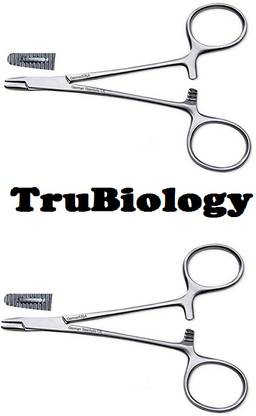 TRU BIOLOGY Baby Needle Holder 4 inch pack of 2 Surgical Plier