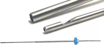 RUDRA SURGICALS WITH DEVICE Laparoscopic Bhandarkar knot pusher with 5-3 Reducer Surgical Plier