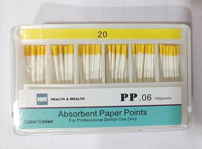 pyrax Dental Health & Wealth Endo Absorbent Paper Point 20#-6%/ No Surgical Plier