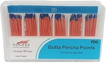 NMD Dental Tool Gutta Percha Points (2%, 30) (Pack Of 120 Points) Surgical Plier