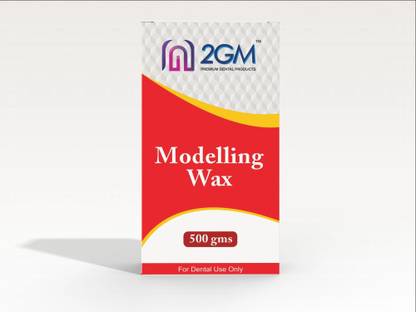 2GM Dental Modelling Wax (500gms) - 27 sheets (Red)/ No Surgical Plier