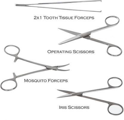clark Dressing Dissection Surgical Set Of 4 Pcs Surgical Plier