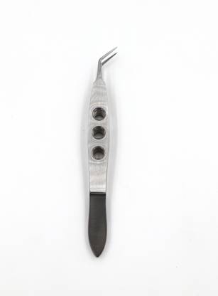 surgicalkrishna Micro forcep bayonet plain 4 inch surgical instrument Surgical Plier