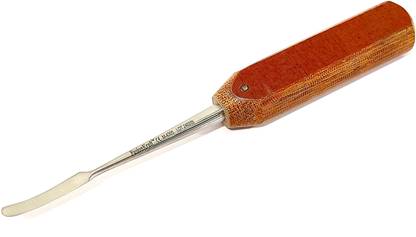 FusionKraft Periosteal Elevator, Curved, 6mm Round Edged Tip, Fiber (Phenolic) Handle, 8" Hand Held Retractor