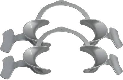 Dentosmile Cheek Retractors with Wings in Silver Colour - Large (2) Self Retaining Retractor