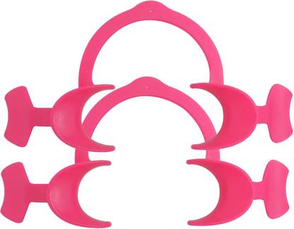 Dentosmile Flexi Eco Cheek Retractors with Wings in Pink Colour - Small (2) Hand Held Retractor