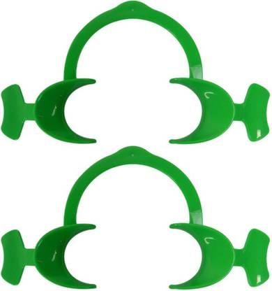 Dentosmile Flexi Eco Cheek Retractors with Wings in Green Colour - Large (2) Hand Held Retractor