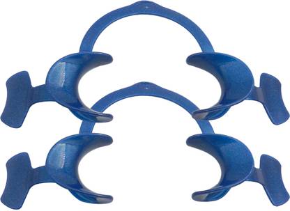 Dentosmile Flexi Eco Cheek Retractors with Wings in Sparkle Blue Colour - Large (2) Hand Held Retractor