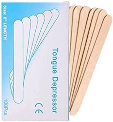 DESCO Non Sterile Wooden Tongue Depressor 100pc Hand Held Retractor