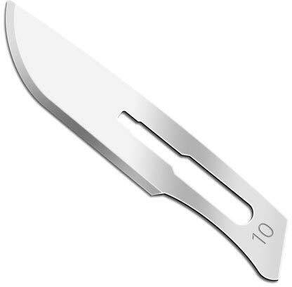 EUZA Surgical Blade or Scalpel Blade no.10 (50 pcs) with scalpel handle size 3(2 pcs) Surgical Scalpel