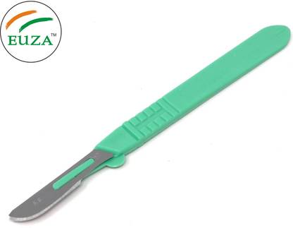 EUZA Disposable Scalpel Blades No. 10 Sterile Surgical With Graduated Handle Surgical Scalpel