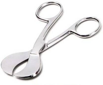 mediwave Umbilical Cord Surgical Scissor 4 Inch Stainless Steel-Pack of 1 Pcs Curved And Angled Dissecting Scissors