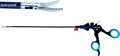 INSTRUMED Laparoscopic Clickline Scissor Curved 5mm Forceps Endoscopy Surgical Instruments Curved And Angled Dissecting Scissors