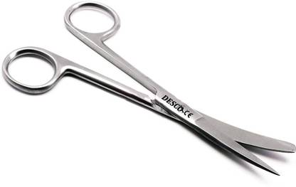 DESCO SISS 304 10" Curved And Angled Dissecting Scissors