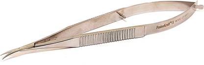 FusionKraft Castroviejo Micro Vascular Dissecting Scissors, Curved Micro Blades, 6" Micro Dissecting Spring Scissors