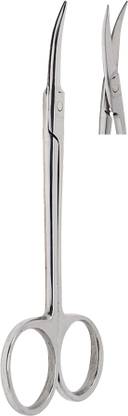 IS IndoSurgicals Knapp Iris Scissor Curved Strong Cut Scissors