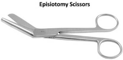 Forgesy EPISIOTOMY SCISSORS ANGLED 18 CM Curved And Angled Dissecting Scissors