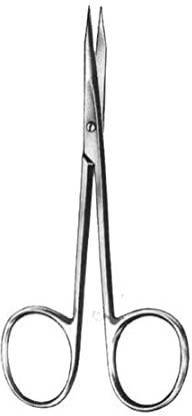 HIT CLASSIC Surgical Fine tip Scissor 4.5" Straight Steven Scissors (Blunt/Sharp Blades) Stevens Scissors