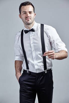 HUSB Y- Back Suspenders for Men