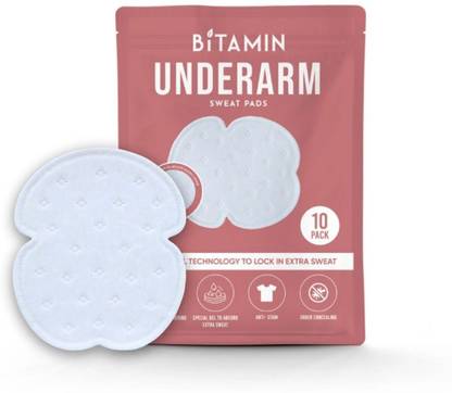 Bitamin Premium Disposable Underarm Sweat pads With Gel Technology 10pk For Men & Women Sweat Pads