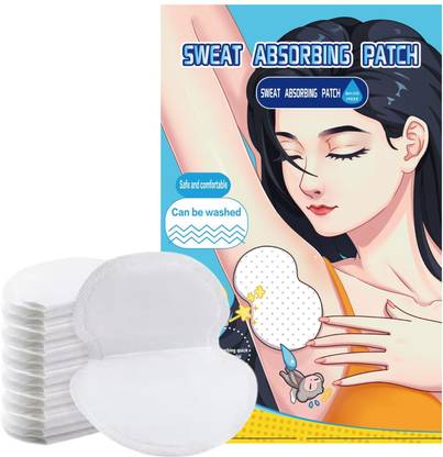 RHHG E COM Disposable Underarms Pads for Men and Women Anti-Bacterial, Highly Absorbent 20 Sweat Pads
