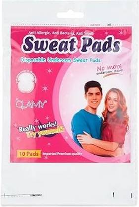 MORZI Disposable Underarm Sweat Pads for Men and Women, 10 Pads Cotton Anti Allergic Sweat Pads