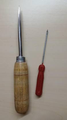 NOZOMI Hole Punch Puncher Hole Maker Handmade Strong 20 cm Alloy Steel Wood Handle Sweat Scraper