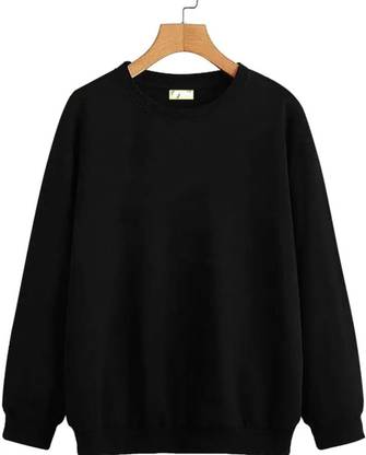 DINSHA Full Sleeve Solid Men Sweatshirt