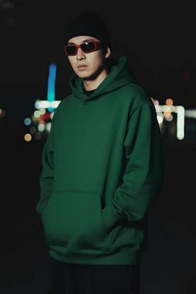 Veirdo Full Sleeve Solid Men Sweatshirt