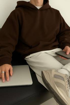 Rockwell Full Sleeve Solid Men Sweatshirt