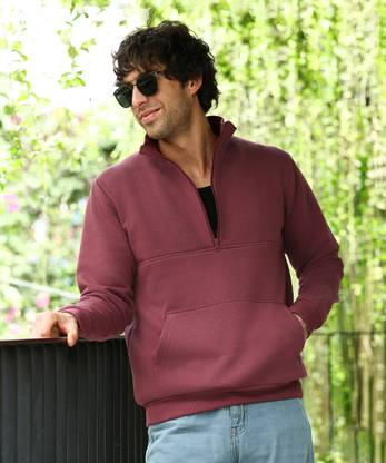 CAMPUS SUTRA Full Sleeve Solid Men Sweatshirt